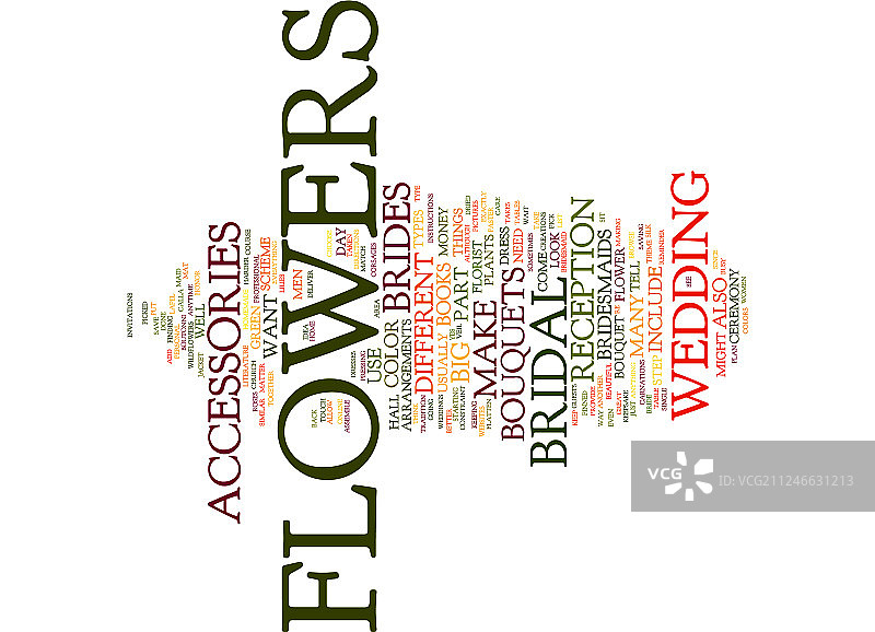 鲜花是新娘配饰的重要组成部分图片素材