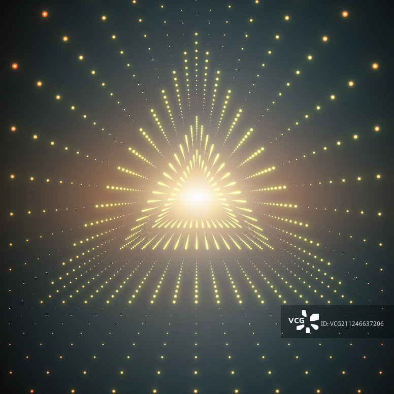 无限三角隧道图片素材