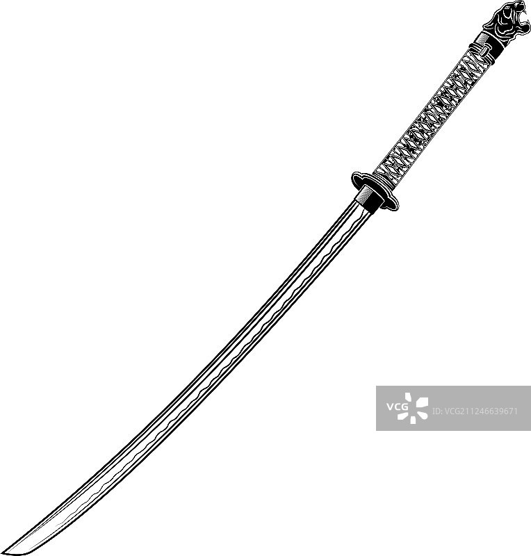 日本武士刀图片素材