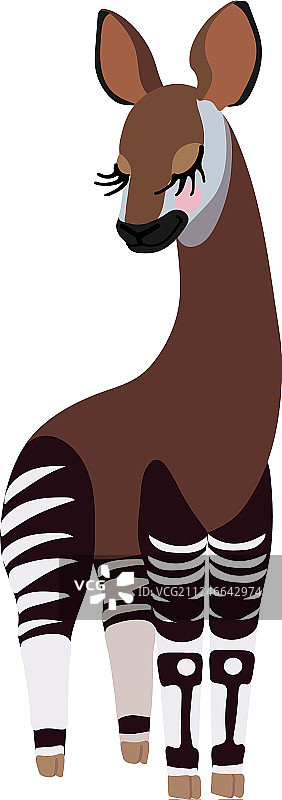 扁平卡通动物剪贴画图片素材