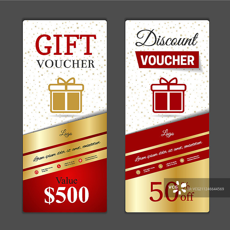 购物礼券模板图片素材