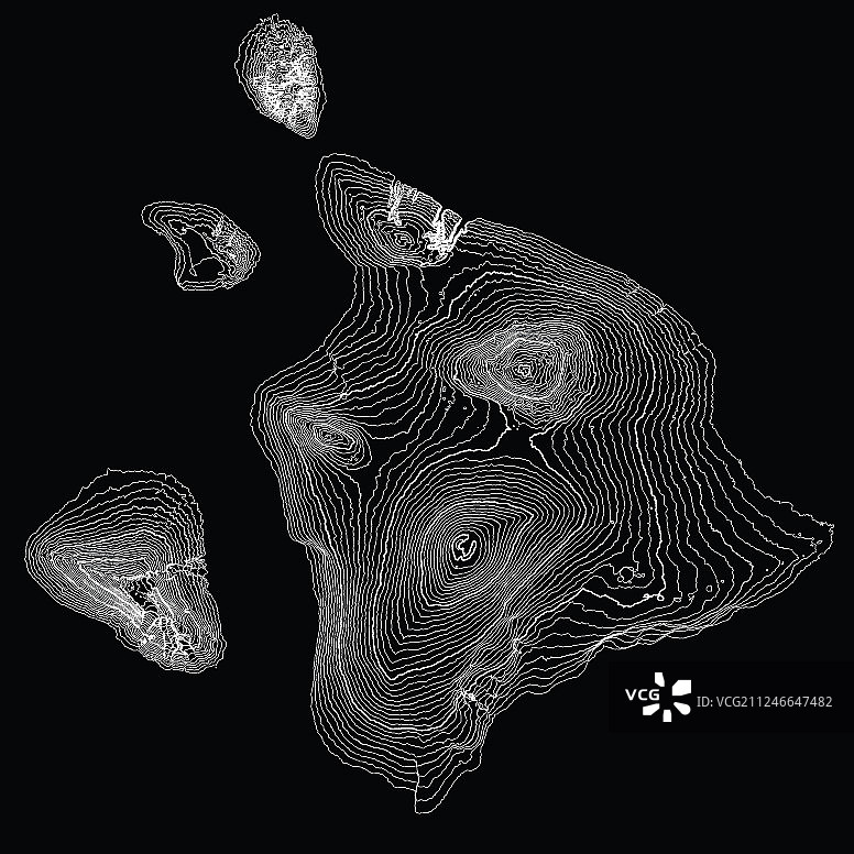 抽象灰度地球地形图图片素材
