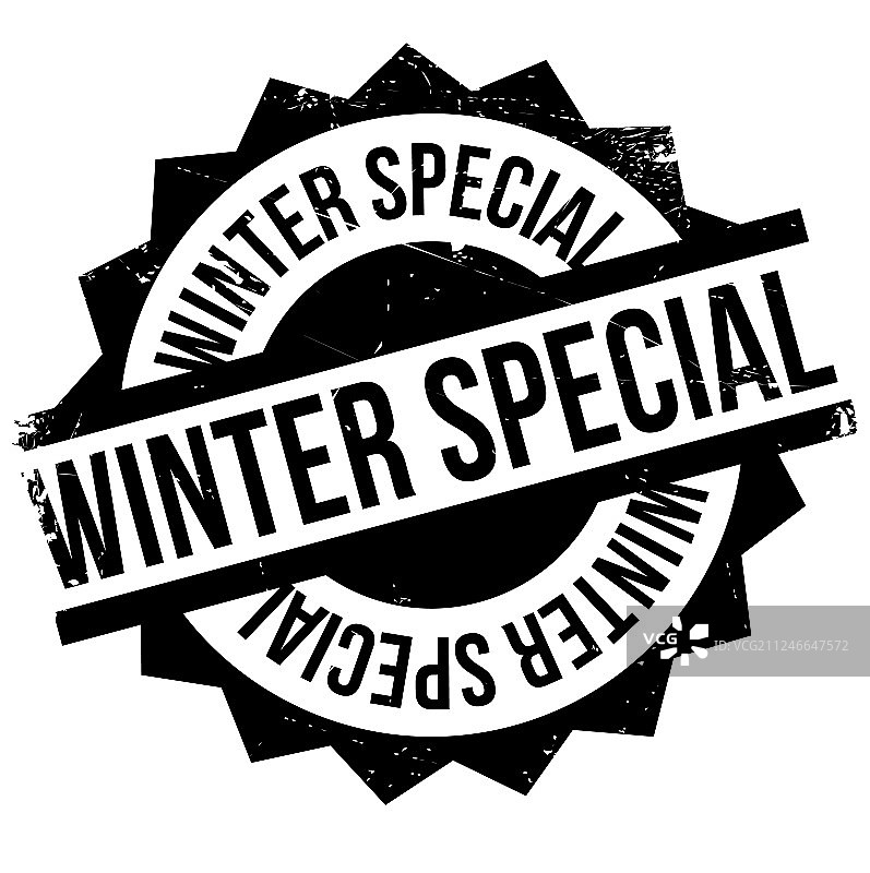 冬季特惠橡胶印章图片素材