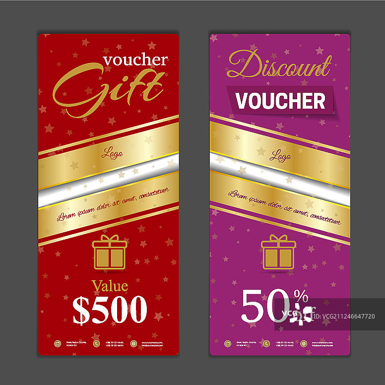 购物礼券模板图片素材