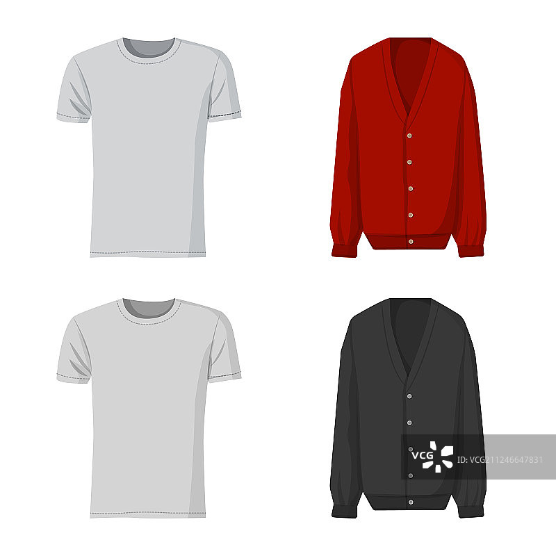 男人与服装图标合集设计图片素材