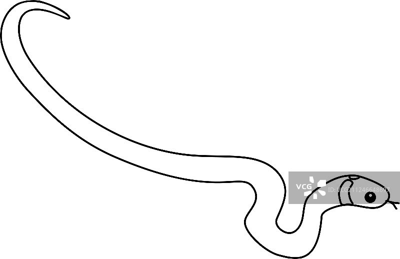 卡通动物剪贴画线条图片素材