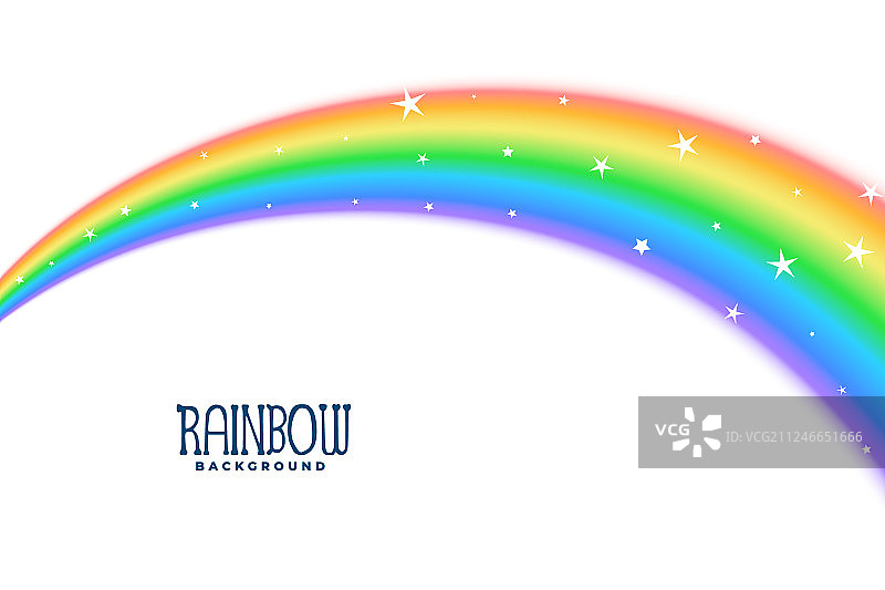 星星彩虹波浪曲线背景图片素材
