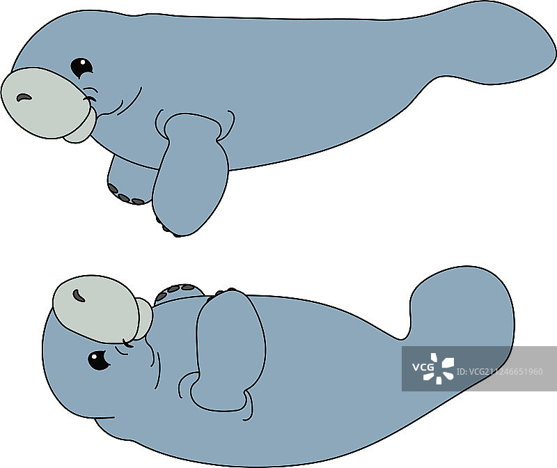 斯堪的纳维亚卡通动物剪贴画图片素材