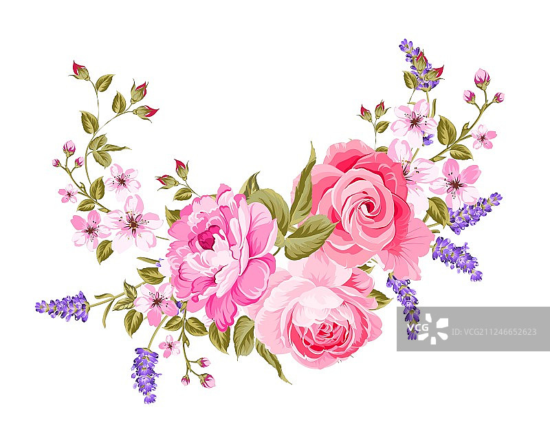 薰衣草色优雅卡片图片素材