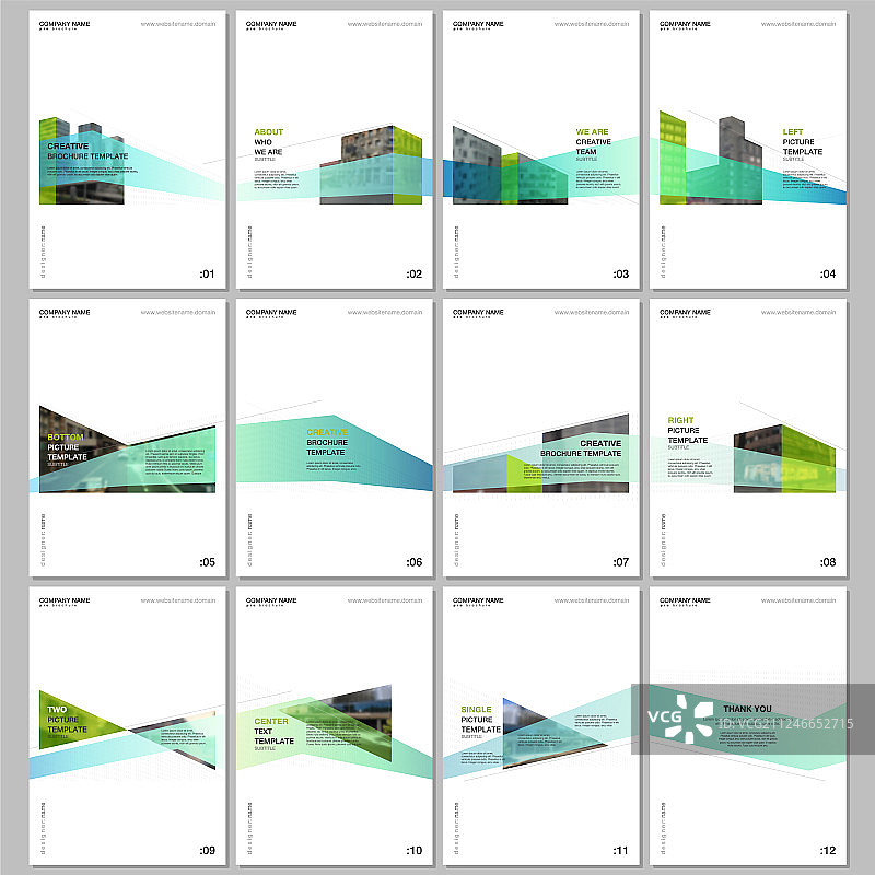 具有建筑特色的创意宣传册模板图片素材