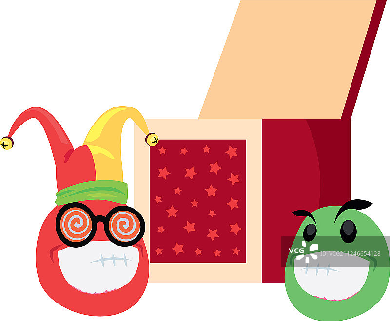 愚人节表情符号盒子图片素材