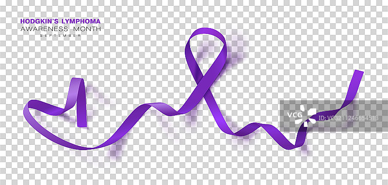霍奇金淋巴瘤宣传月紫色背景图片素材