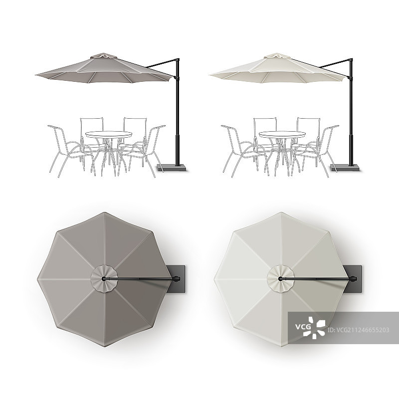 庭院户外餐厅圆形伞合集图片素材