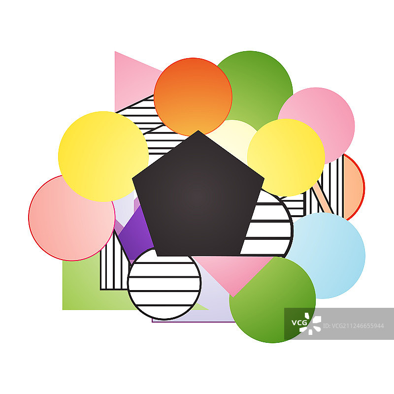 带位置的几何多色背景图片素材