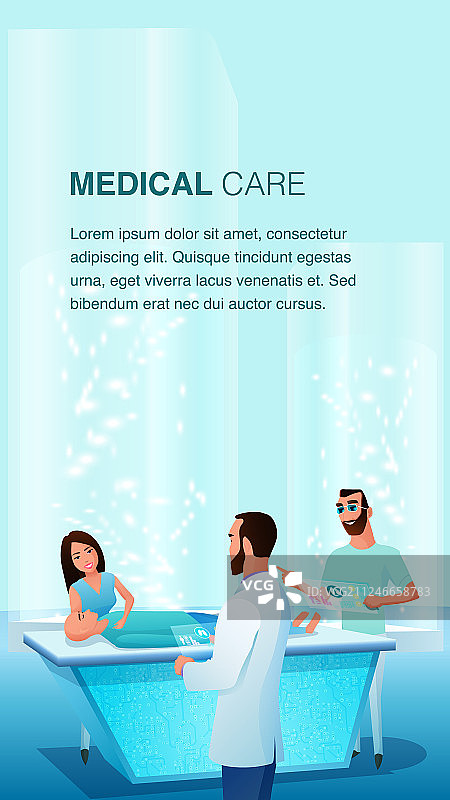 外科诊所手术台上的男人和医疗团队图片素材