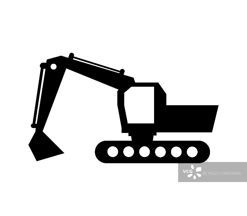 挖掘机图标图片素材