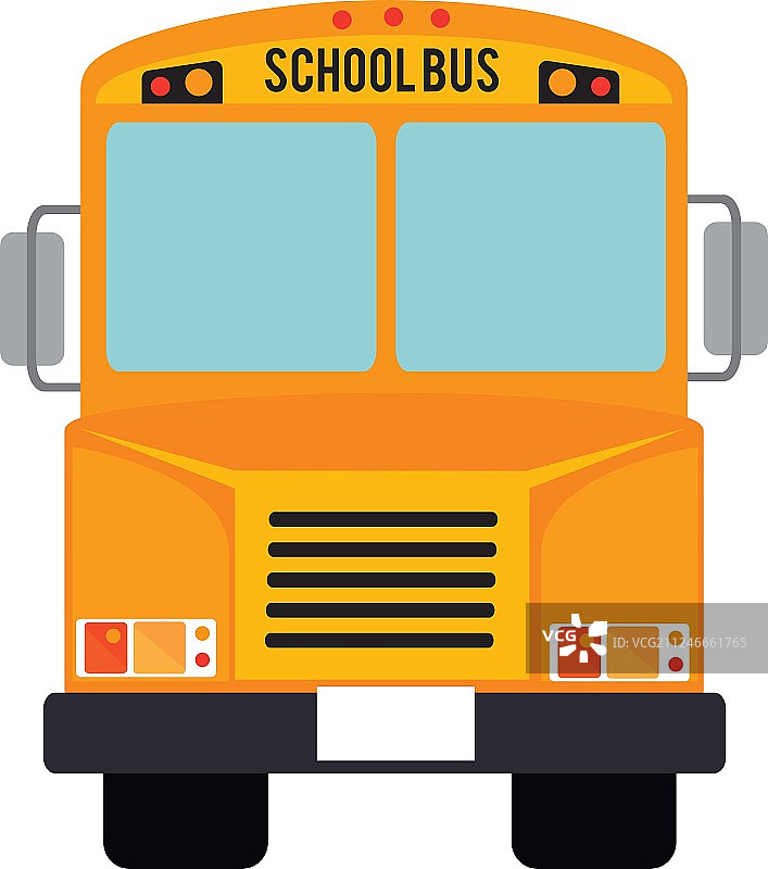 孤立的学校巴士图标图片素材