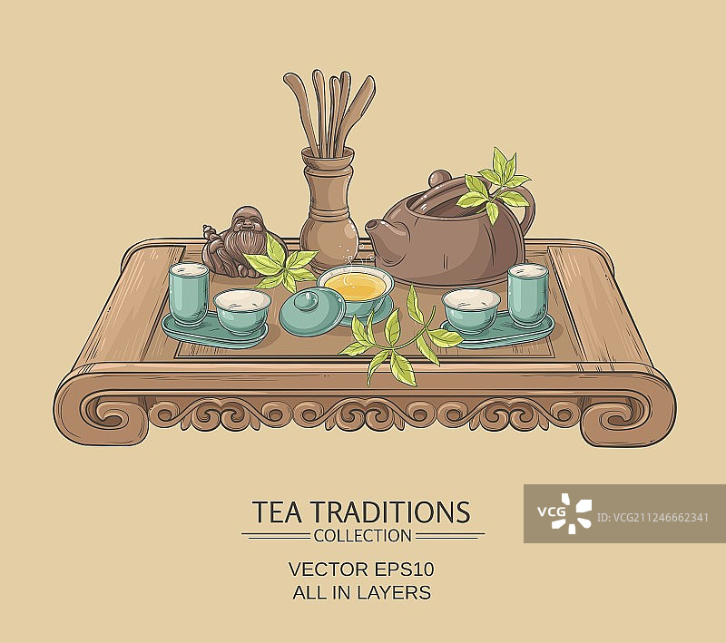 中式茶道图片素材