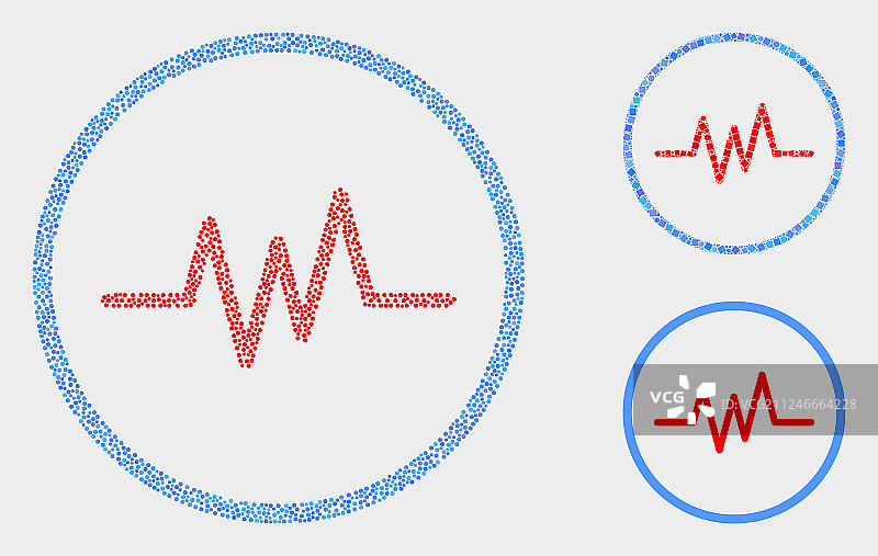 点状脉冲信号图标图片素材