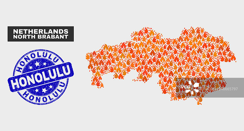 北布拉班特省马赛克地图图片素材