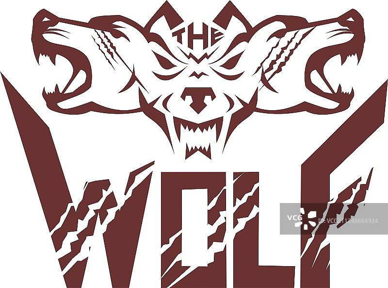 复古狼群首领图片素材