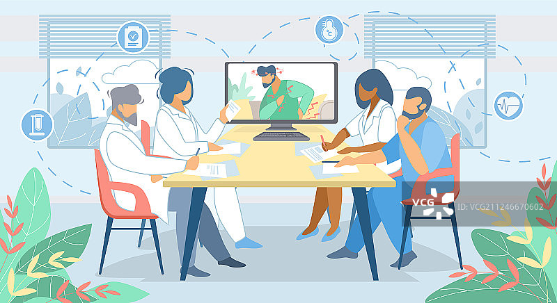 远程在线医疗咨询技术图片素材