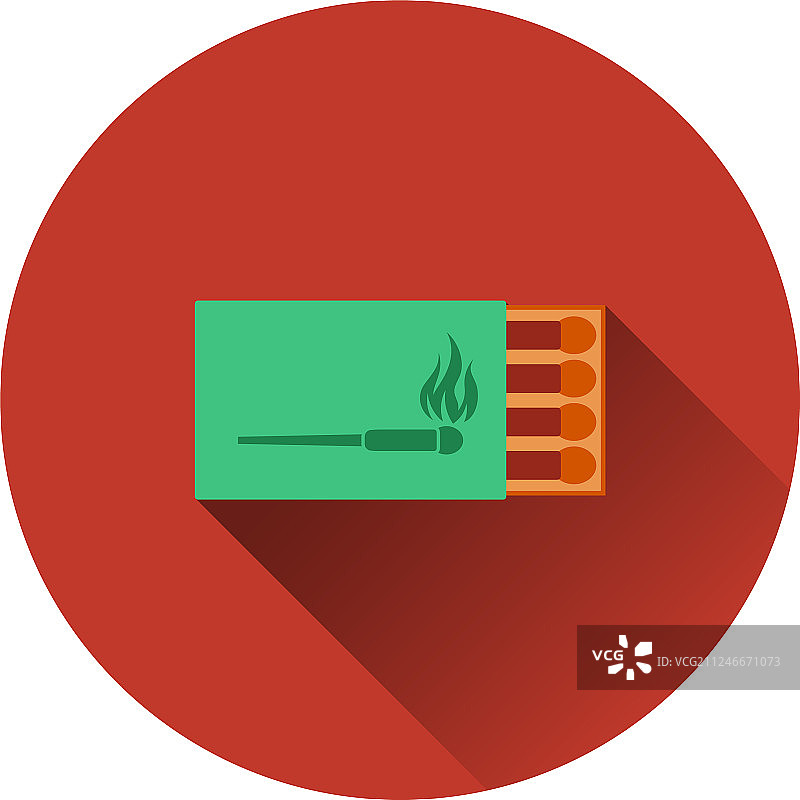 扁平风格火柴盒图标图片素材