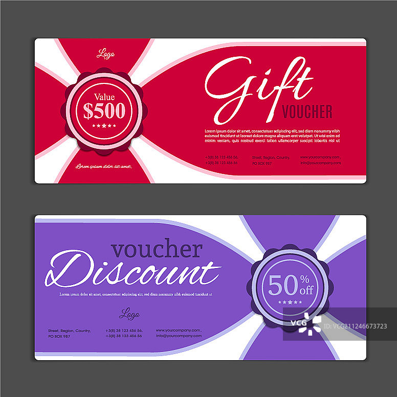 购物礼券模板图片素材