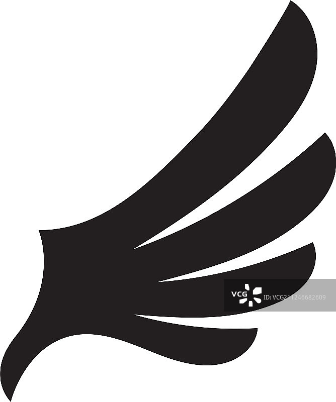 翼鹰标志模板图片素材