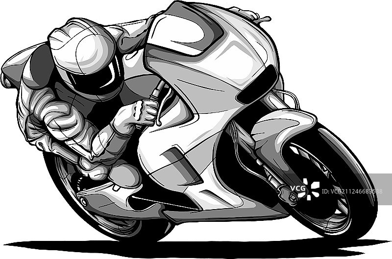 摩托车赛车手图片素材