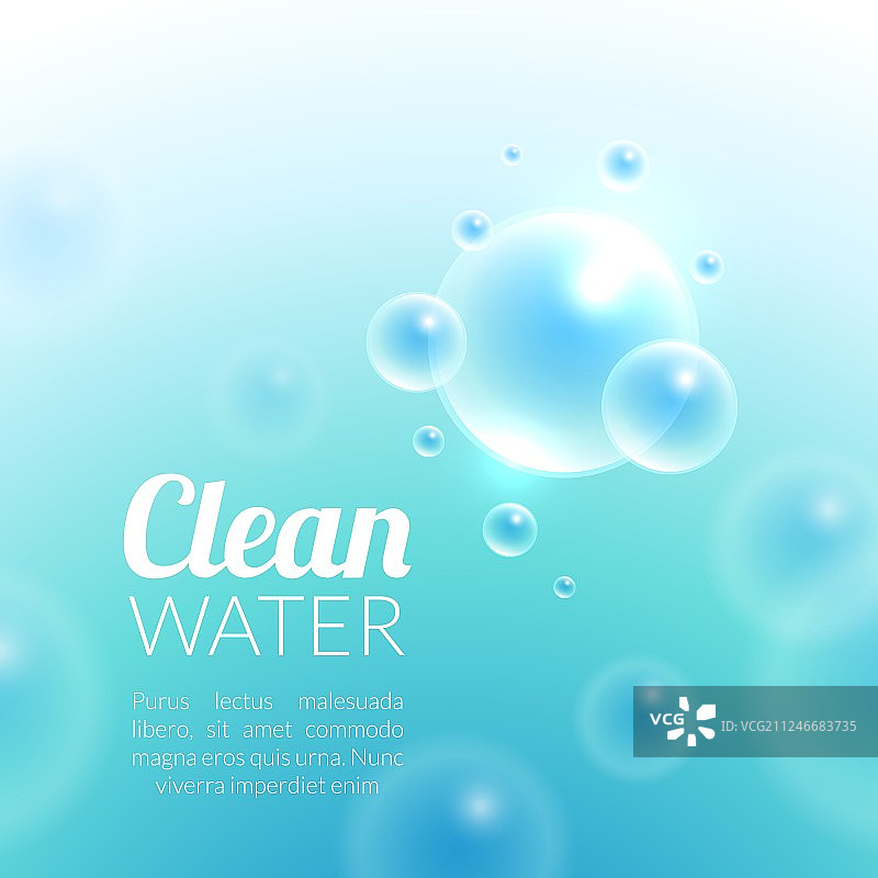 纯净水背景图片素材