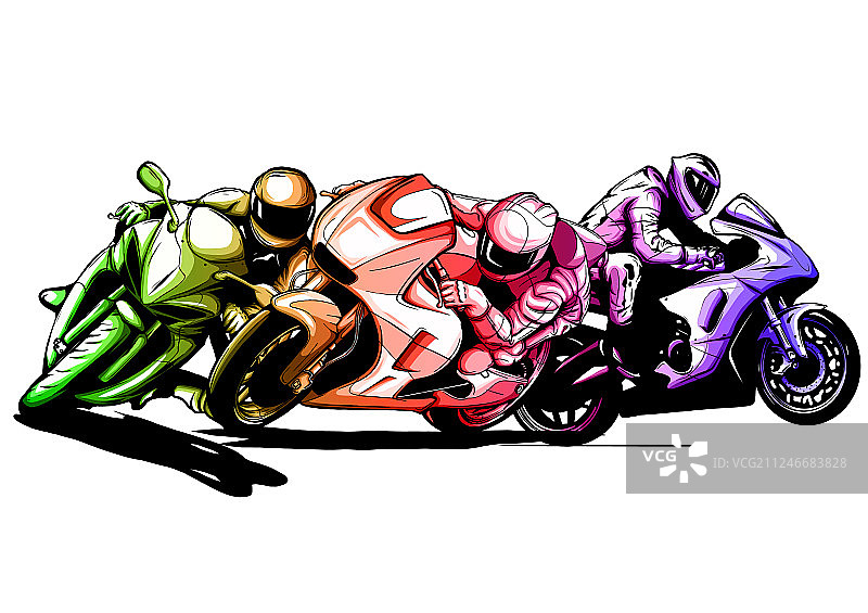 运动型摩托车图片素材