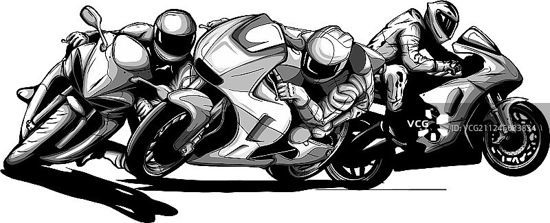 摩托车赛车手图片素材