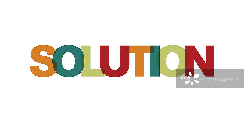 解决方案名片文字现代排版图片素材