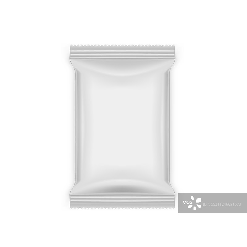 白色空白食品零食铝箔袋包装图片素材