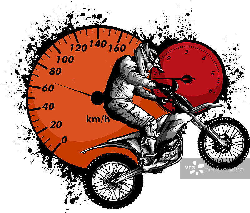 摩托车越野赛骑手图片素材