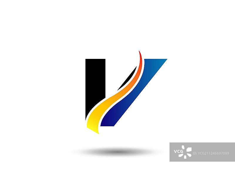 V标志图形元素图片素材