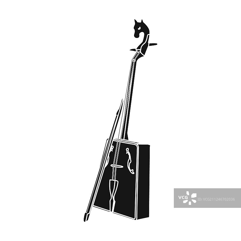 蒙古民族的木制乐器图片素材