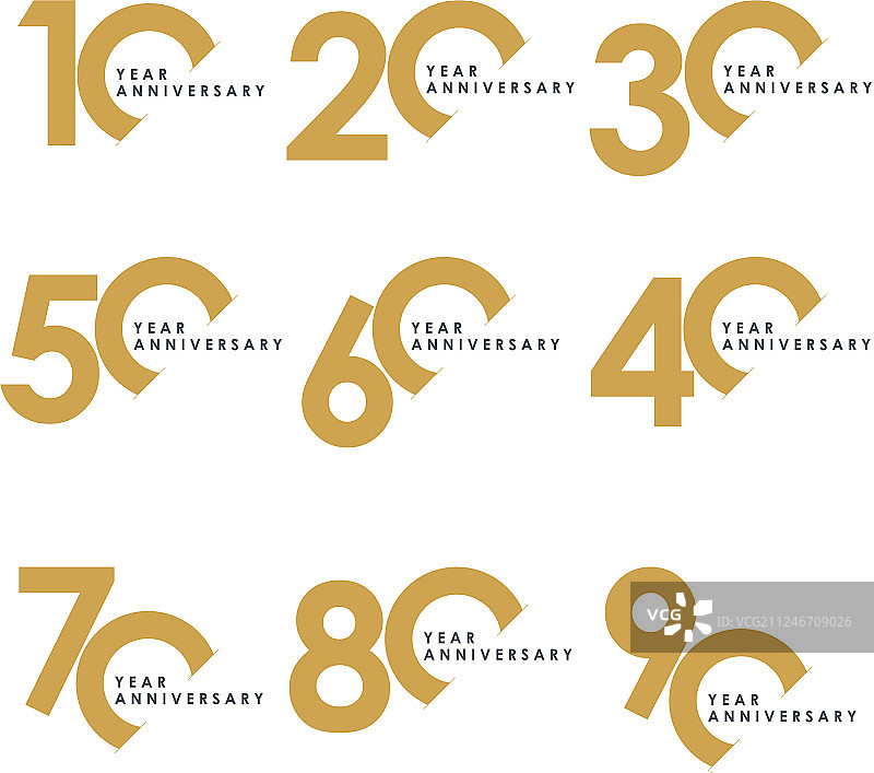 周年纪念套装模板设计图片素材