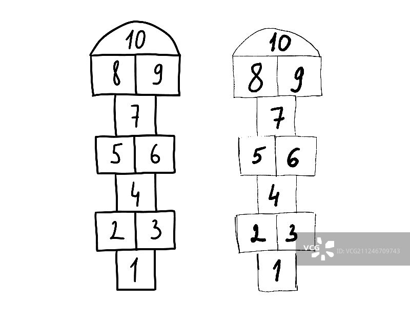 跳房子游戏图片素材