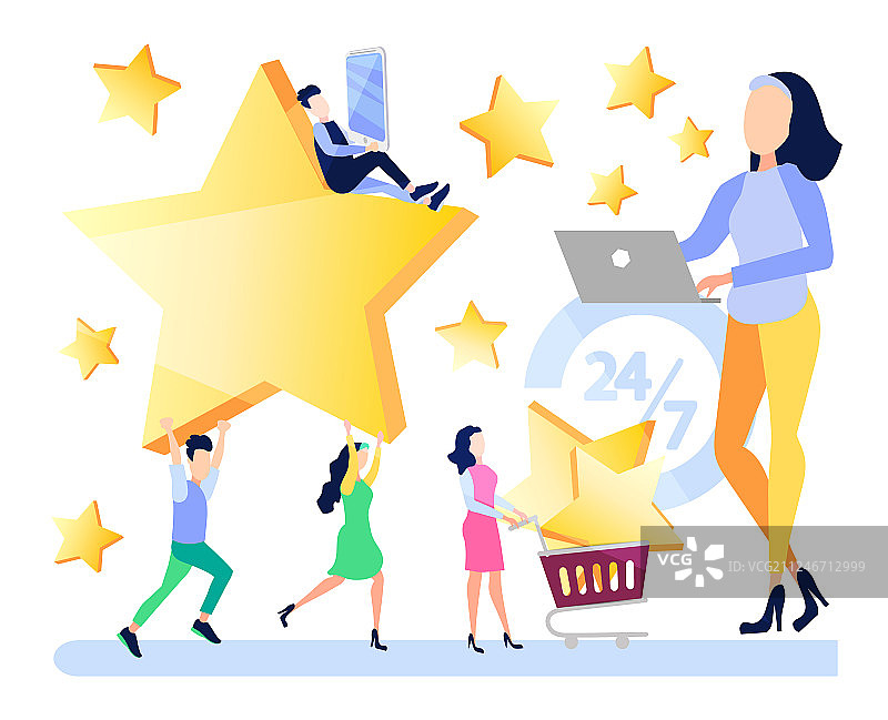 在线销售购物图片素材