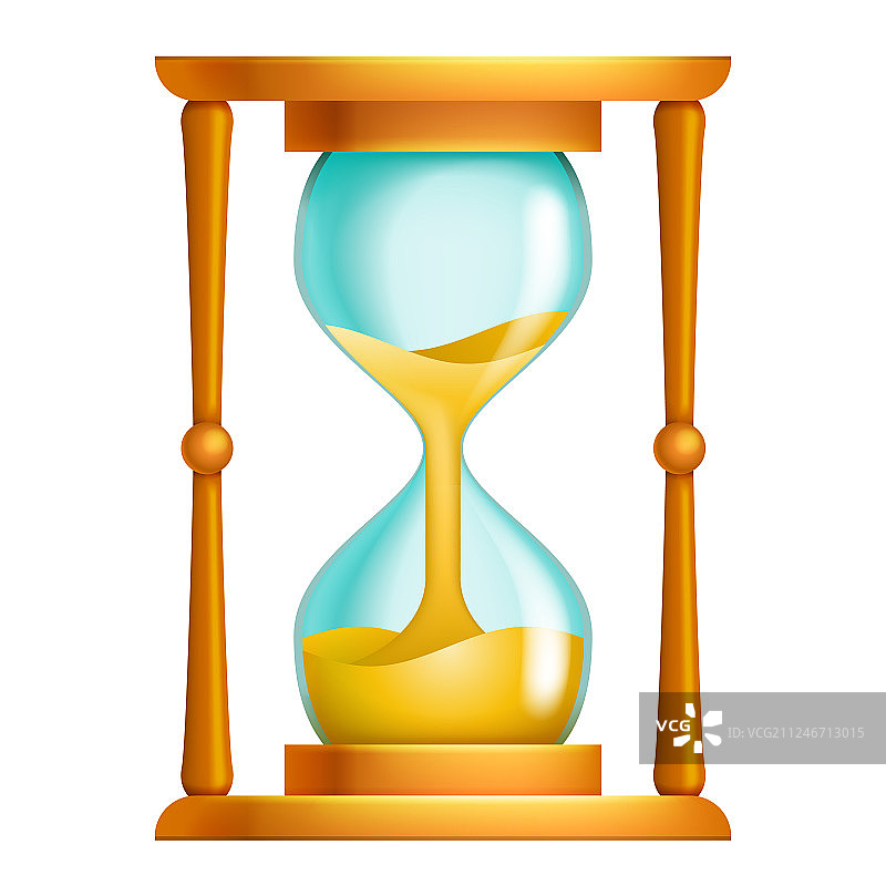 漏沙的旧沙漏计时器图片素材
