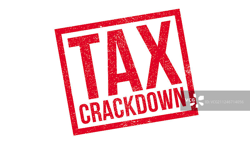 打击税务橡胶印章图片素材