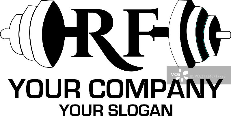 射频健身标志设计图片素材