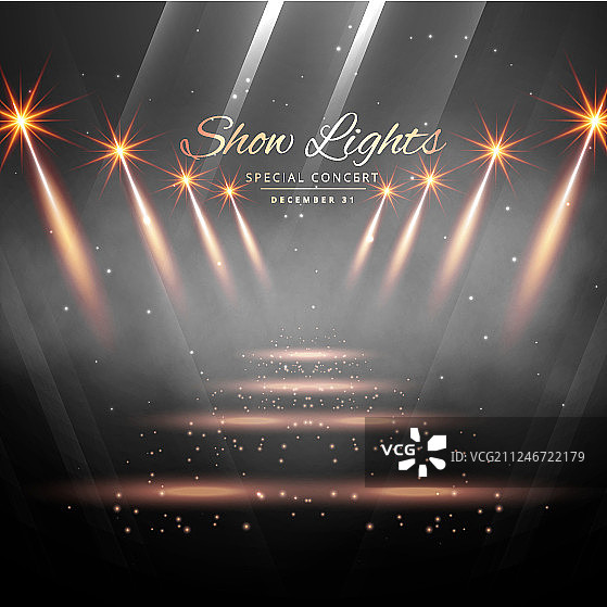 带聚光灯的舞台入口图片素材