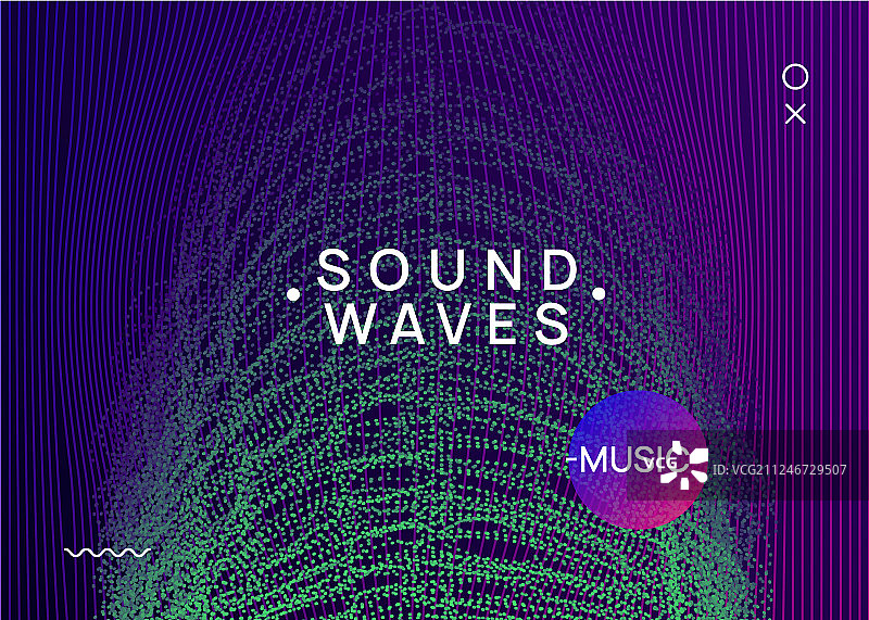 夜间音乐宣传单：电子舞曲DJ图片素材