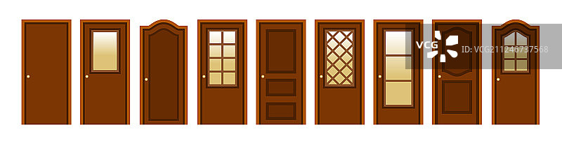 现代木门家居内饰设计素材图片素材