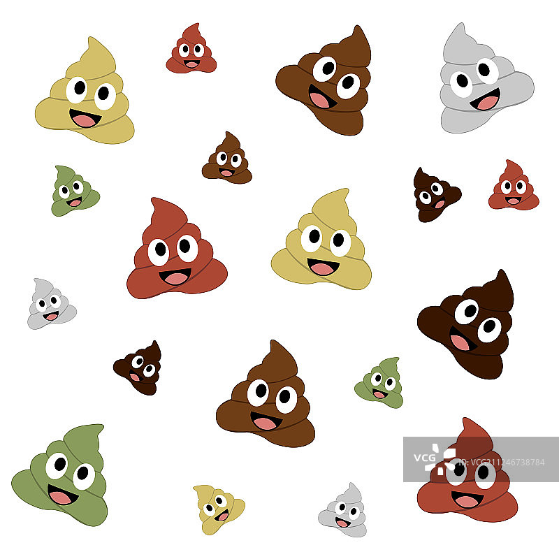 粪便笑脸背景图片素材