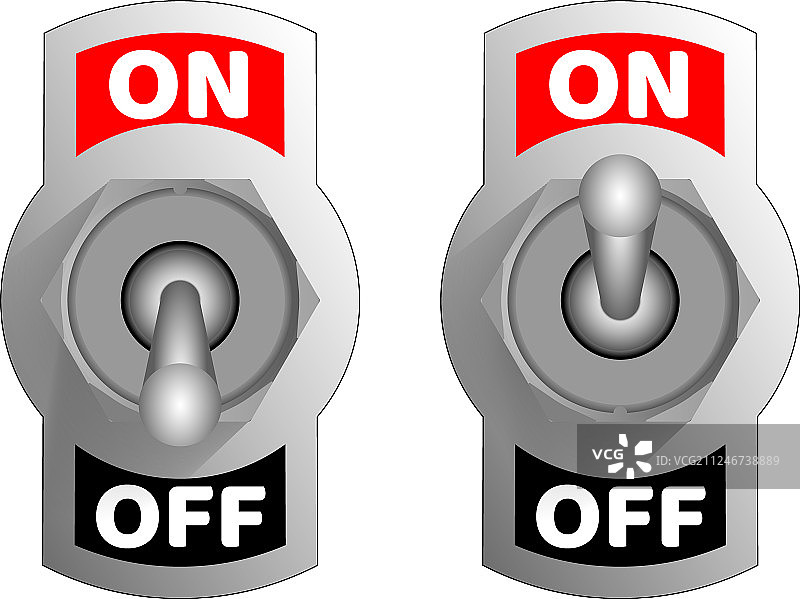 金属拨动开关现实开关图片素材