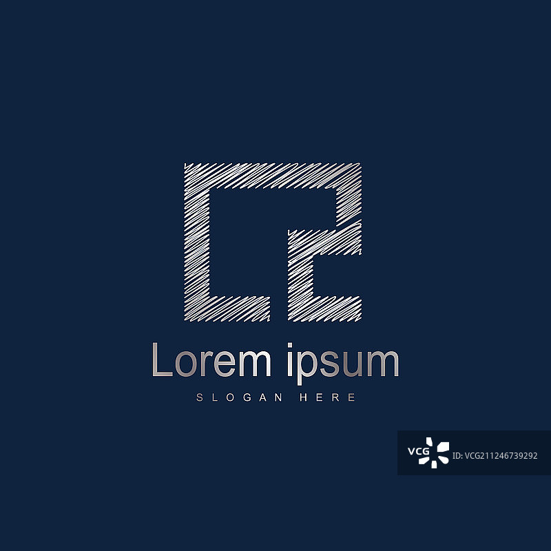 字母LZ标志模板设计图片素材